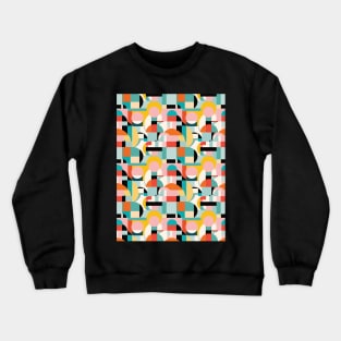 Bauhaus Geometric Pattern II Crewneck Sweatshirt